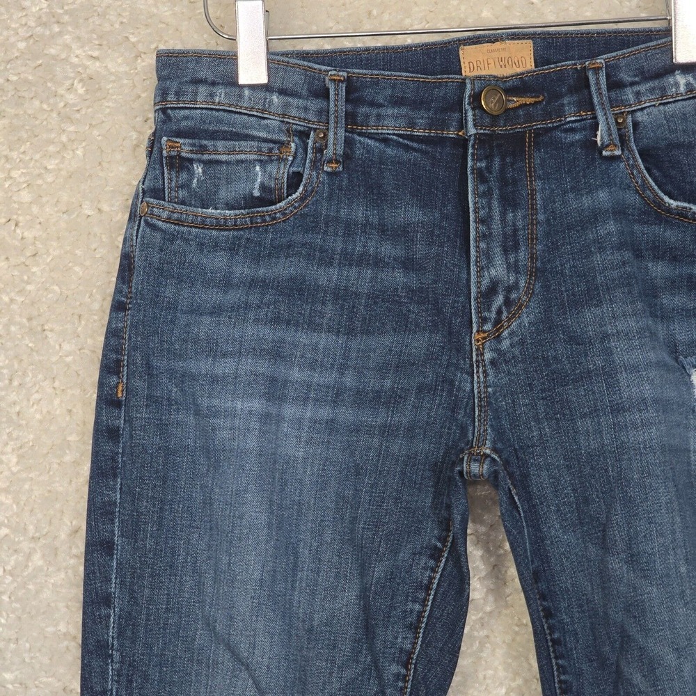 Driftwood Womens Marilyn Skinny Jeans Size 27 Distressed Stretch Denim Casual‎ - Picture 2 of 13